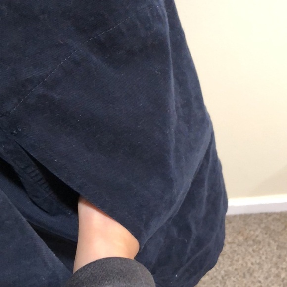 Lafayette 148 New York Jacket Size Medium Navy aBlue Cotton - Picture 4 of 13